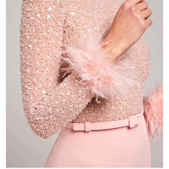 Brand New Nadine Merabi AMELIA PINK JUMPSUIT. Size Small. - Picture 4 of 5